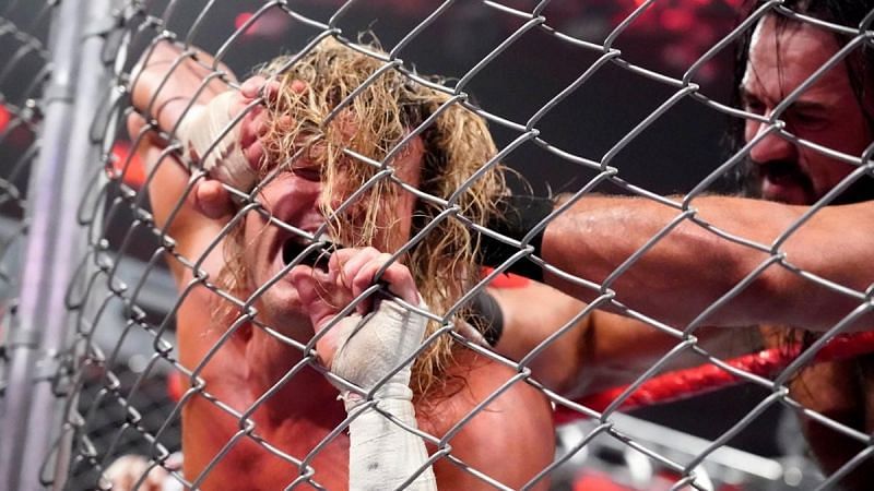 McIntyre punishes his former tag team partner inside a Steel Cage Match.